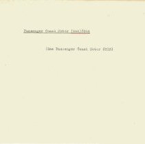 Section 6 - Passenger Motor Notes [314 / 313]